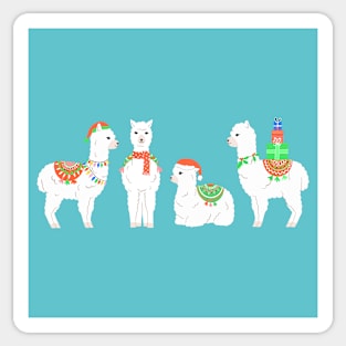 Christmas Alpacas Sticker